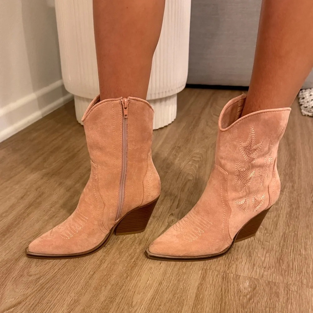 Nasty Gal Blush Ankle Booties - Picture 2 of 3